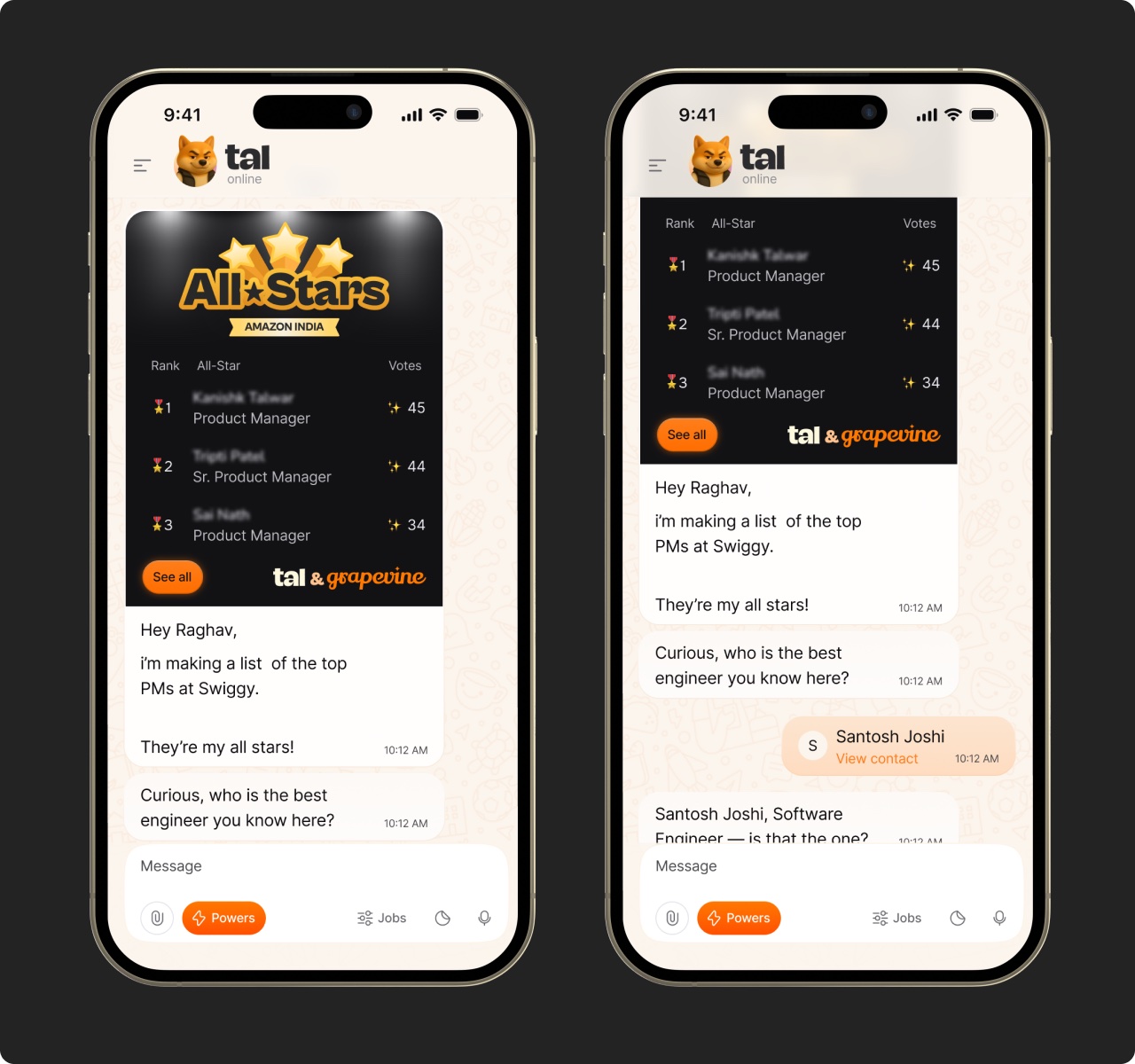 Tal nudges you to nominate the best people at your company.