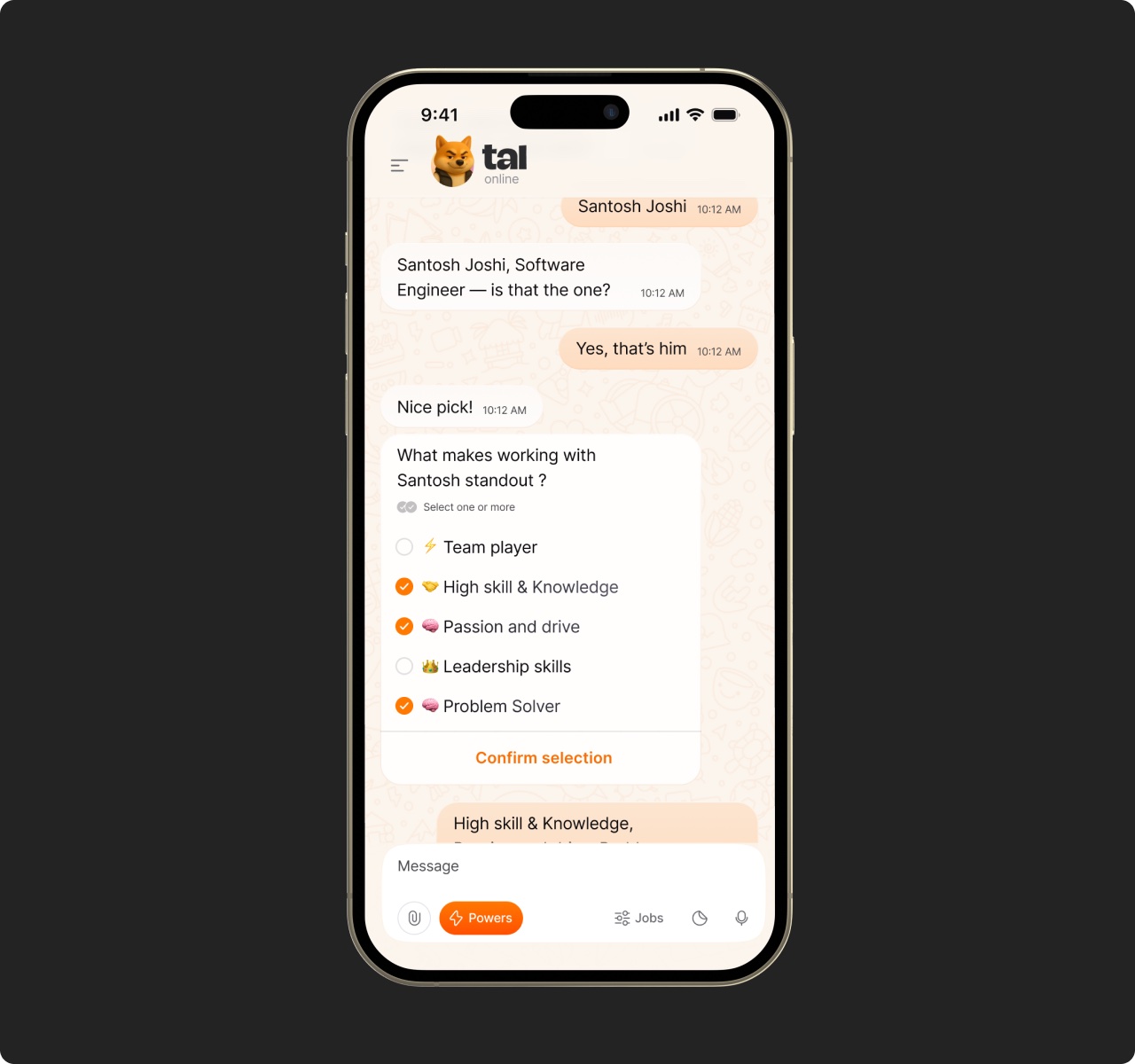 Tal nudges you to nominate the best people at your company.