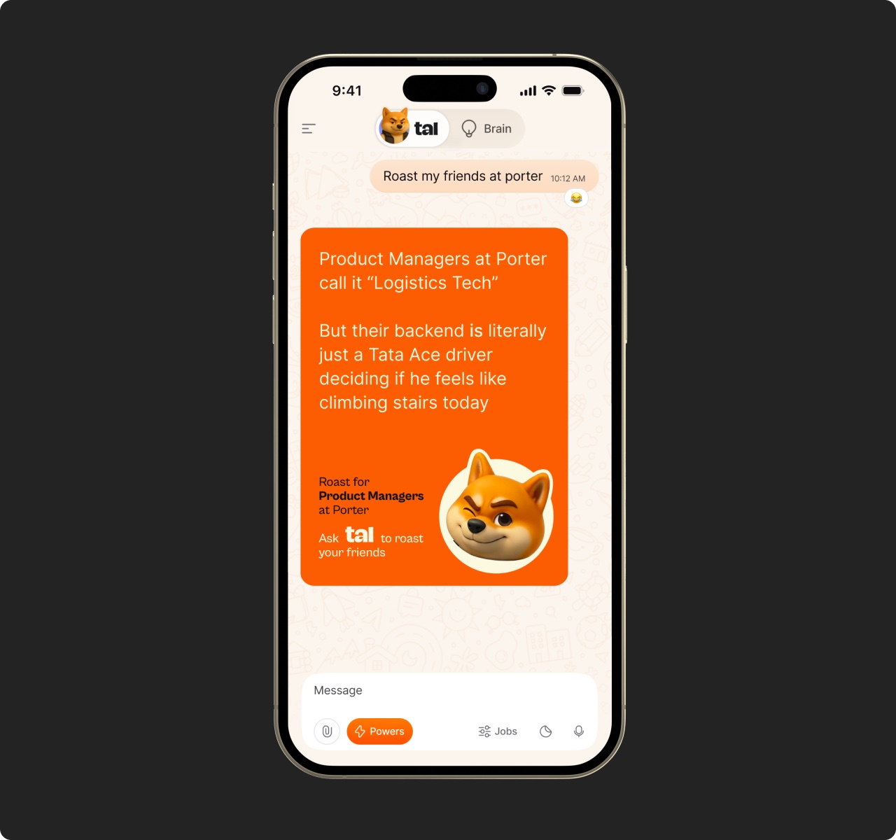 Roast your friends based on their job title.